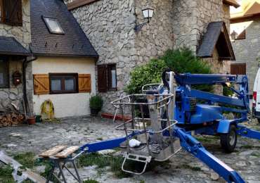 Colocación brezalite en fachada